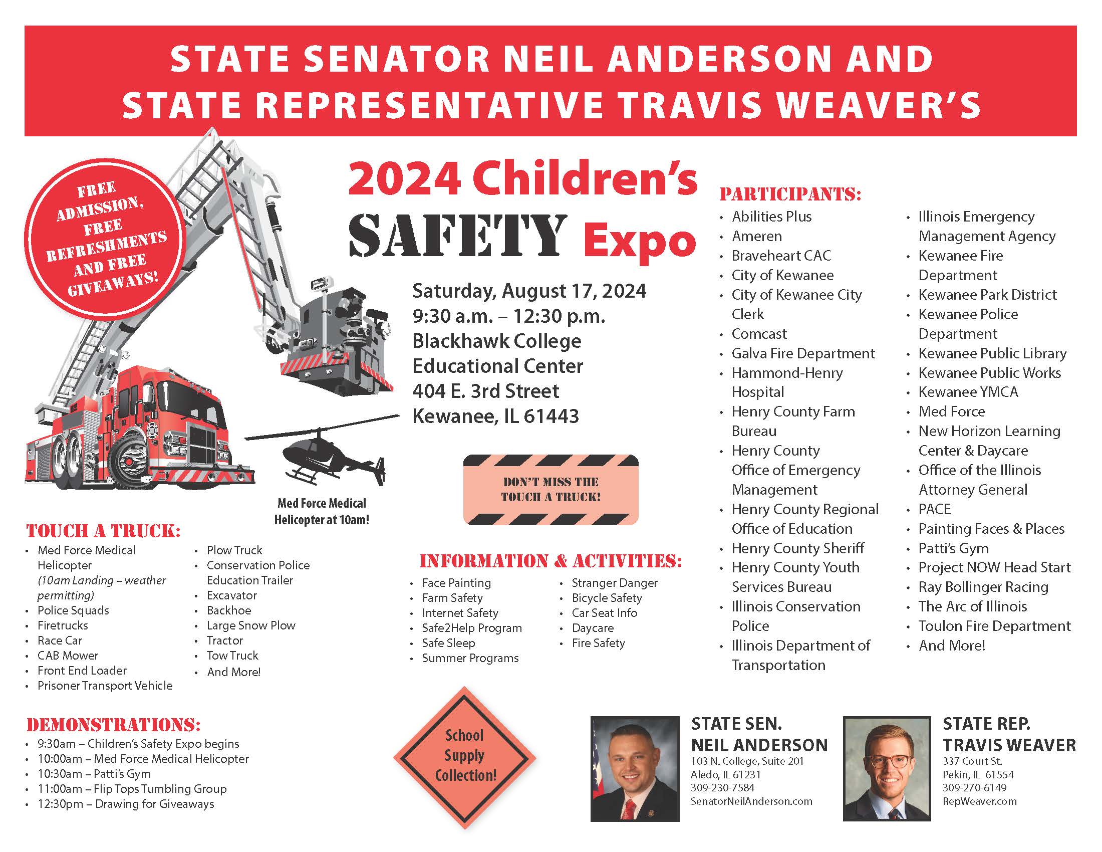 Sen. Anderson & Rep. Weaver’s Children’s Safety Expo