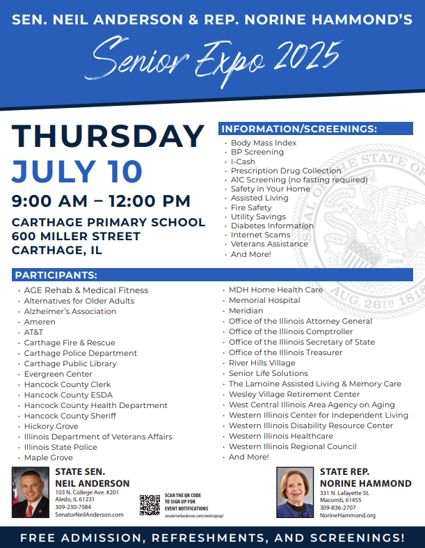 Sen. Anderson & Rep. Hammond Senior Expo 2025